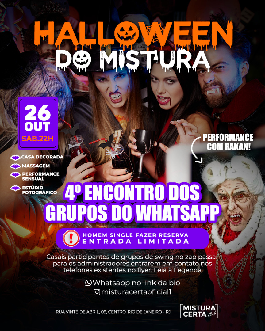 4º ENCONTRO DOS GRUPOS DE WHATSAPP - HALLOWEEN